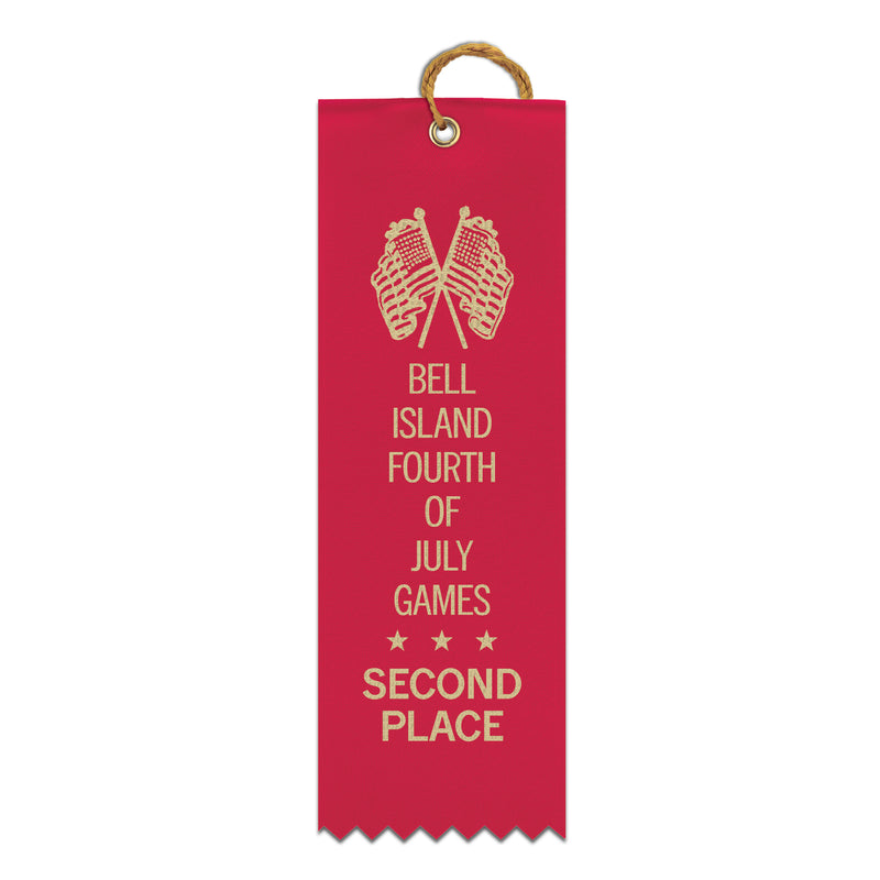 2" x 6" Custom Square Top Award Ribbon