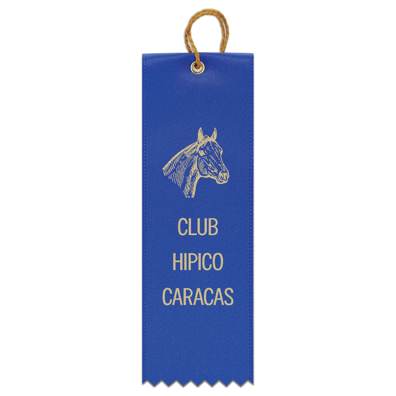 2" x 6" Custom Square Top Award Ribbon