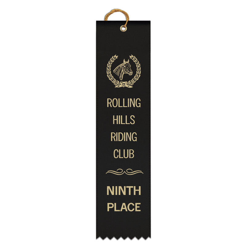 2" x 8" Custom Square Top Award Ribbon