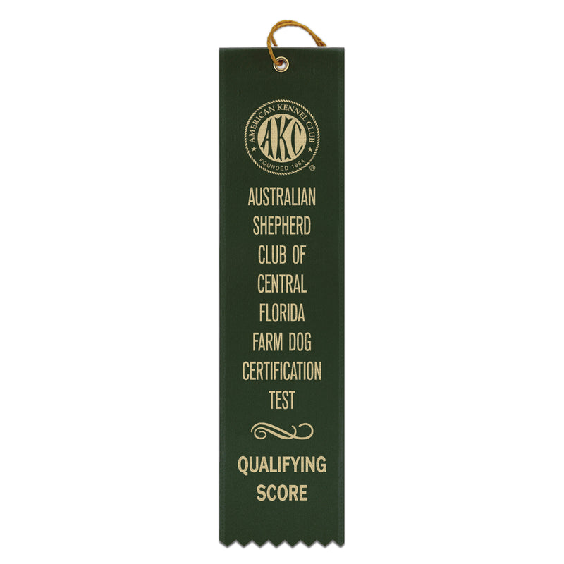 2" x 8" Custom Square Top Award Ribbon