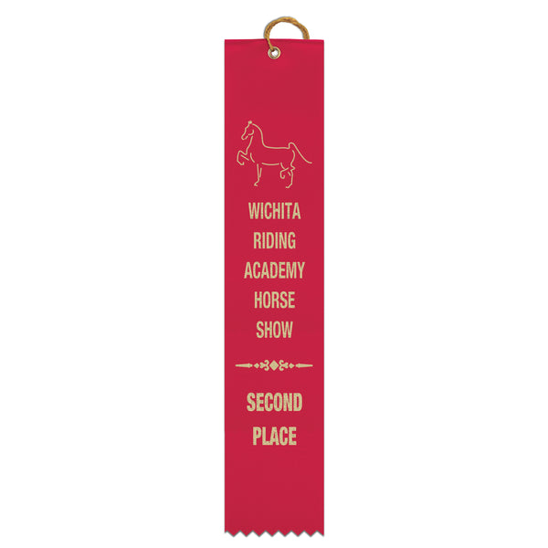 2" x 10" Custom Square Top Award Ribbon