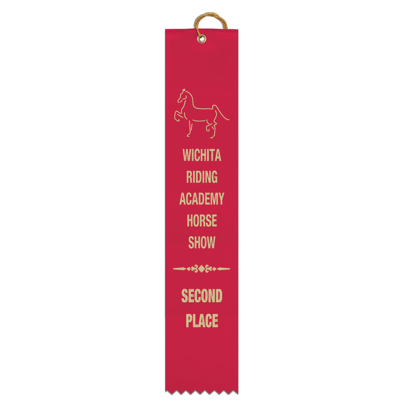 2" x 10" Custom Square Top Award Ribbon