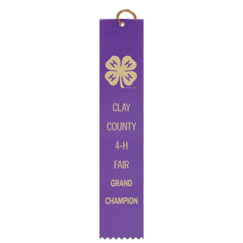 2" x 10" Custom Square Top Award Ribbon