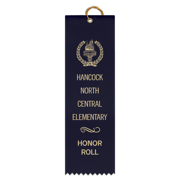 2-1/2" x 8" Custom Square Top Award Ribbon