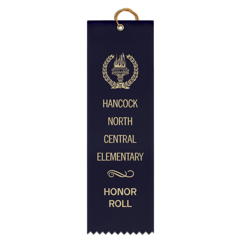 2-1/2" x 8" Custom Square Top Award Ribbon