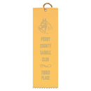 2-1/2" x 8" Custom Square Top Award Ribbon