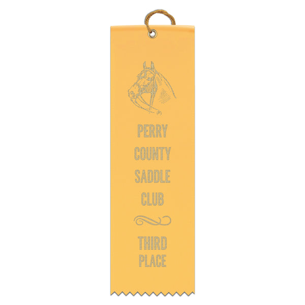 2-1/2" x 8" Custom Square Top Award Ribbon