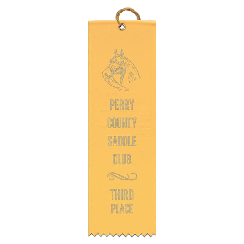 2-1/2" x 8" Custom Square Top Award Ribbon