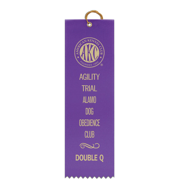 2-1/2" x 8" Custom Square Top Award Ribbon