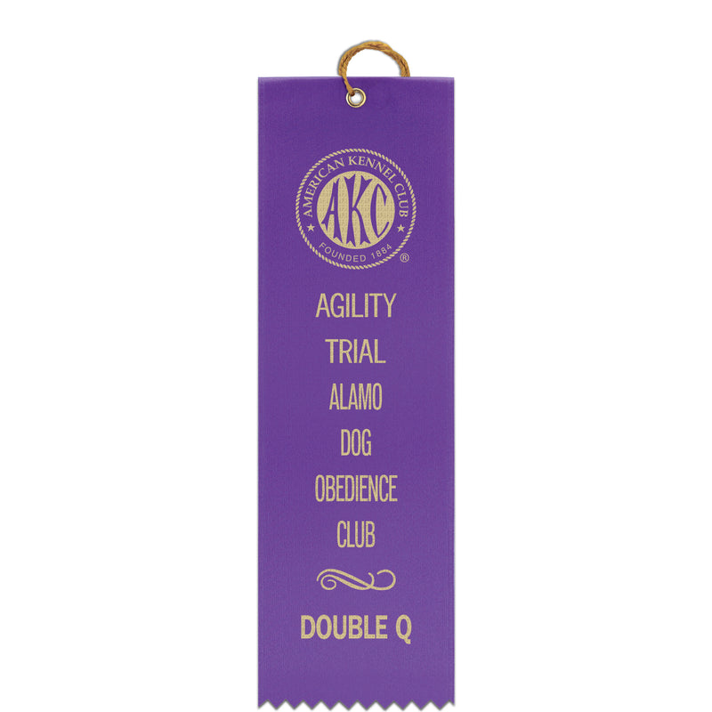 2-1/2" x 8" Custom Square Top Award Ribbon