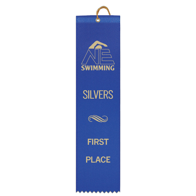2-1/2" x 10" Custom Square Top Award Ribbon