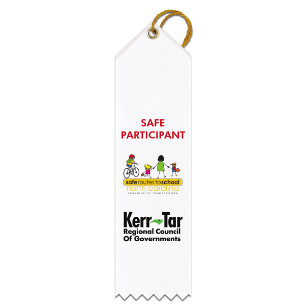 1-5/8" x 6" Custom Multicolor Point Top Award Ribbon