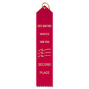 2" x 10" Custom Point Top Award Ribbon
