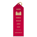2-1/2" x 8" Custom Point Top Award Ribbon
