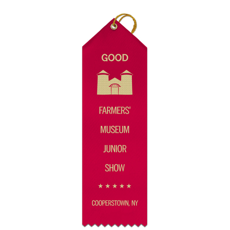 2-1/2" x 8" Custom Point Top Award Ribbon