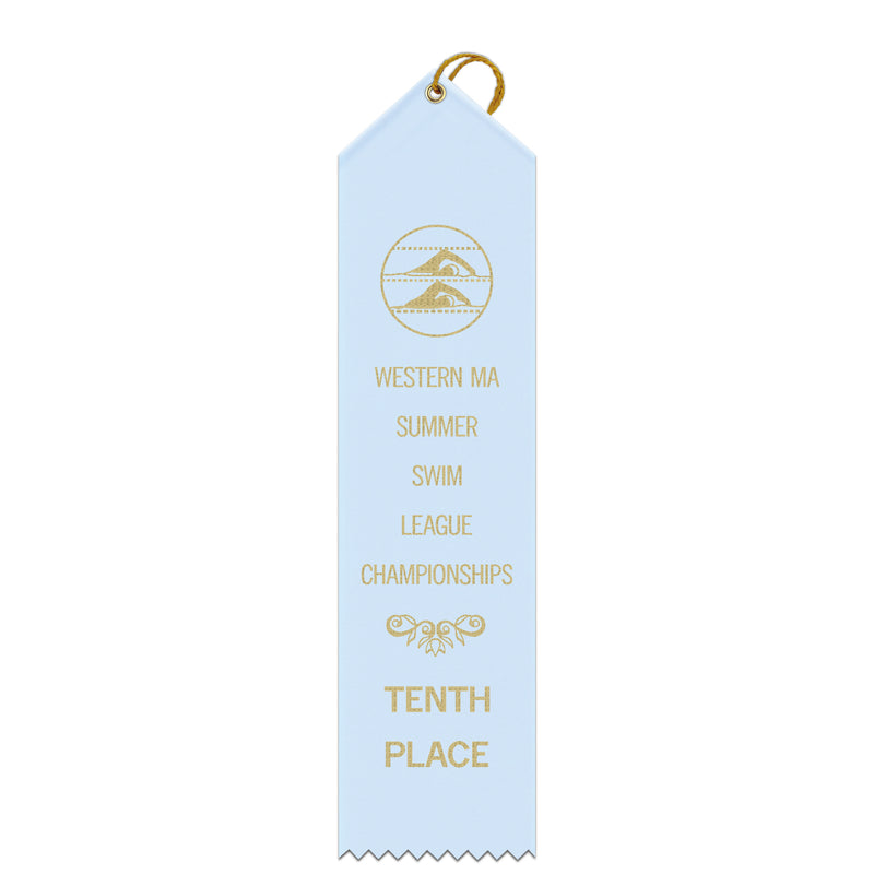 2-1/2" x 10" Custom Point Top Award Ribbon