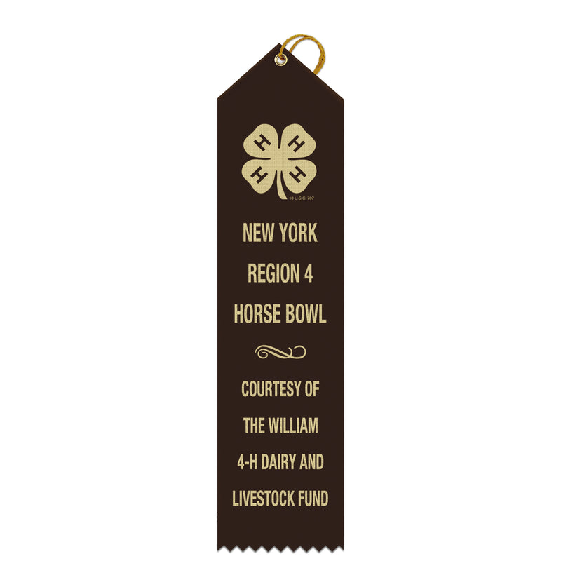 2-1/2" x 10" Custom Point Top Award Ribbon