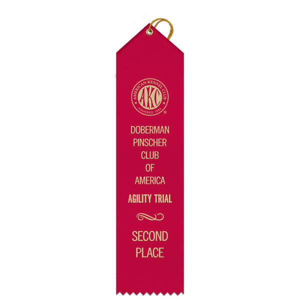 2-1/2" x 10" Custom Point Top Award Ribbon