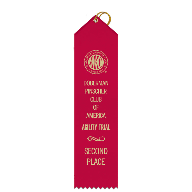 2-1/2" x 10" Custom Point Top Award Ribbon