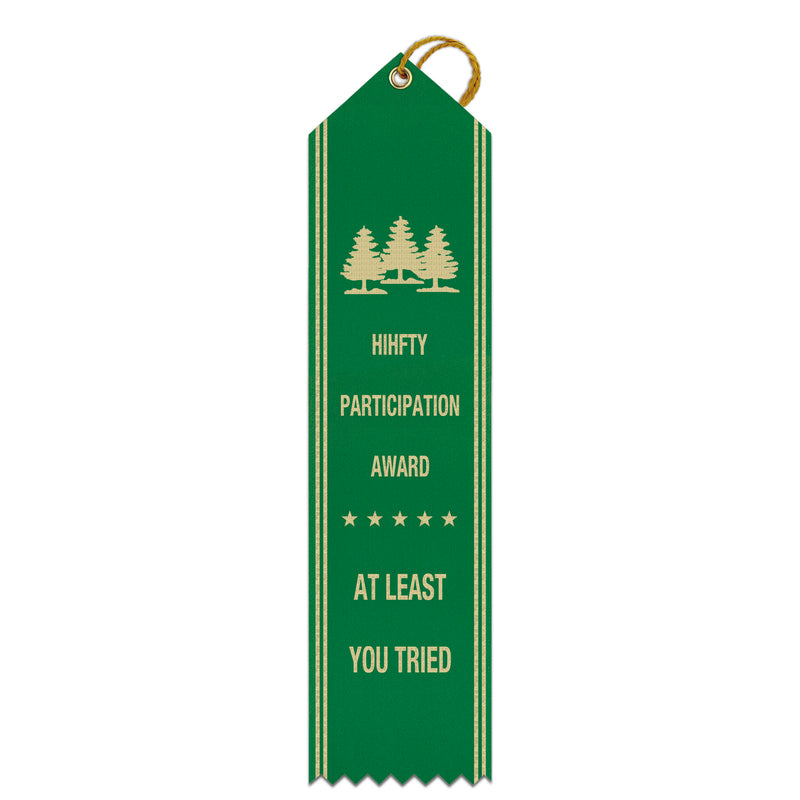 2" x 8" Custom Point Top Award Ribbon With Border