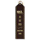 2" x 8" Custom Point Top Award Ribbon With Border