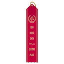2" x 10" Custom Point Top Award Ribbon With Border