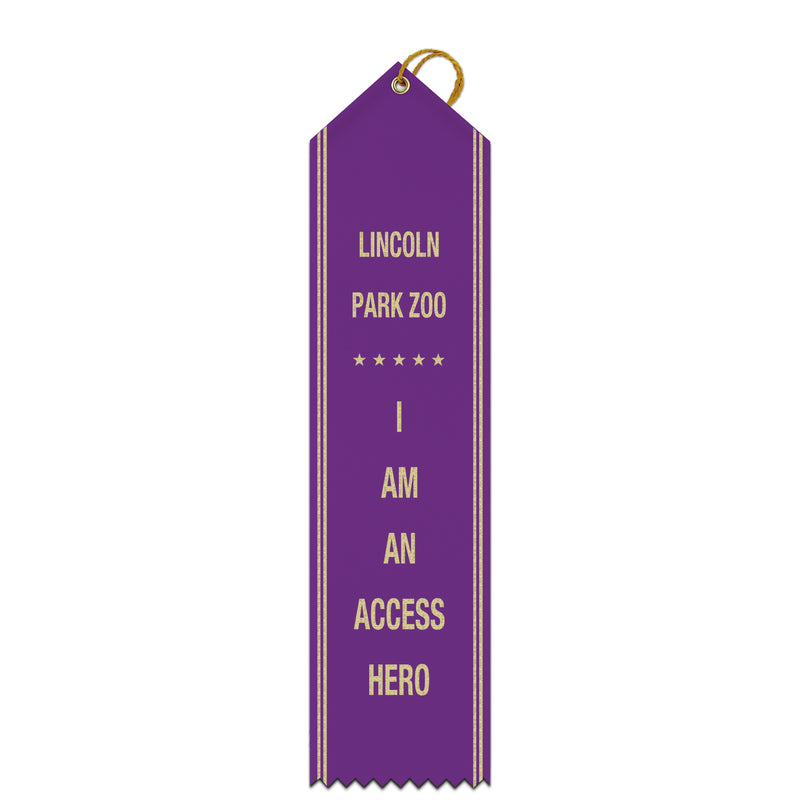 2-1/2" x 10" Custom Point Top Award Ribbon With Border