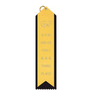 2-1/2" x 10" Custom 2 Layered Point Top Award Ribbon