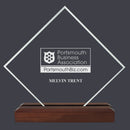 5" X 5" Custom Engraved Diamond Acrylic Award