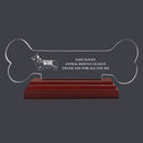 Engraved Dog Bone Shaped Acrylic Trophy