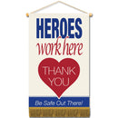 11-1/2"h x 18-1/2"w Cloth Mini Banners With Fringe