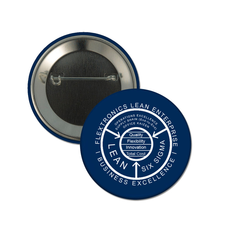 3" Custom Button With Pin