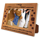 5" x 7" 4-H Pledge Red Alderwood Picture Frame