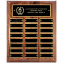 10-1/2" x 13" Custom Walnut Perpetual Plaque