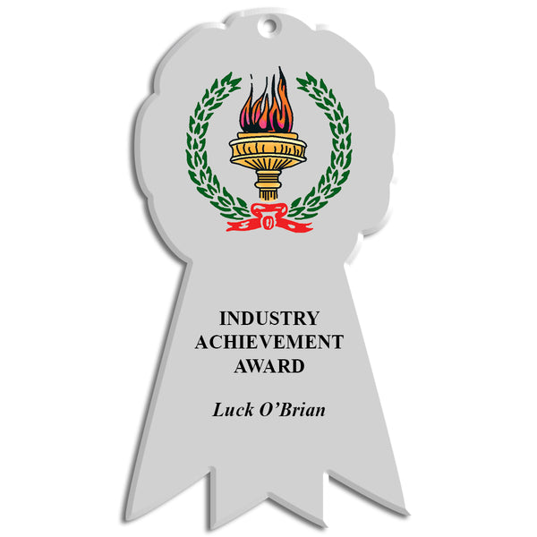 3-1/4" x 6" Full Color Wall Plaques - Rosette Shape