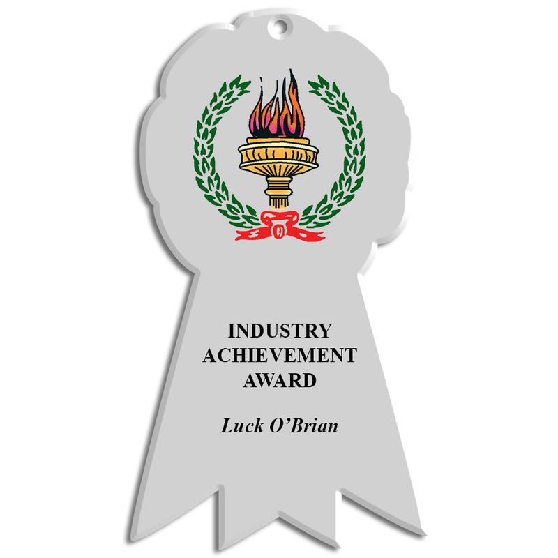 3-1/4" x 6" Full Color Wall Plaques - Rosette Shape