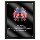 7" x 9" Custom Full Color Black Plaque With Acrylic Overlay