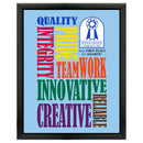 5" x 7" Custom Black Plaque With Full Color Imprint