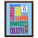 8" x 10" Custom Cherry Plaque With Full Color Imprint
