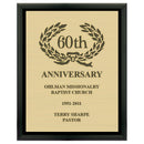 7" x 9"  Award Plaque - Black w/ Engraved Plate