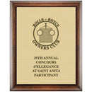 8" x 10"  Award Plaque - Espresso w/ Engraved Plate