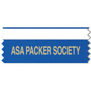 4" x 1-5/8" Custom Horizontal Tape Top Award Ribbon