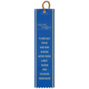 2" x 10" Custom Square Top Award Ribbon With Border