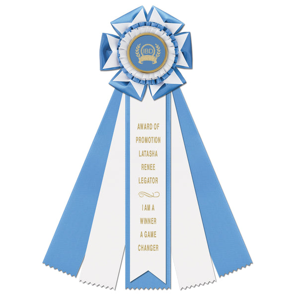 Royston 5 Rosette Award Ribbon