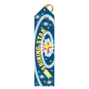 2" X 8" Stock Multicolor Point Top Shining Star Award Ribbon