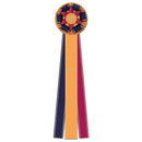 Hampton 3 Rosette Award Ribbon