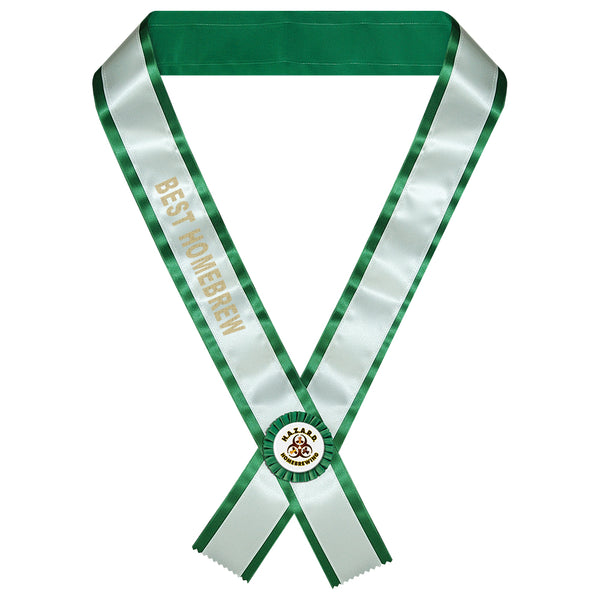 Custom 2 Layer Contestant Award Sash With Rosette <15 Letters