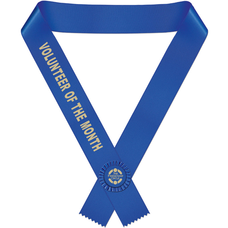 Custom Award Sash With Rosette 15-28 Letters