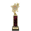 11" Custom Black Base Award Insert Top Trophy