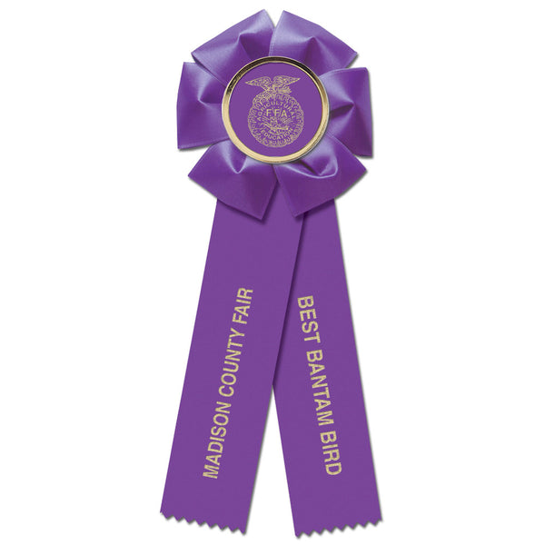 Beauty 2 Rosette Award Ribbon